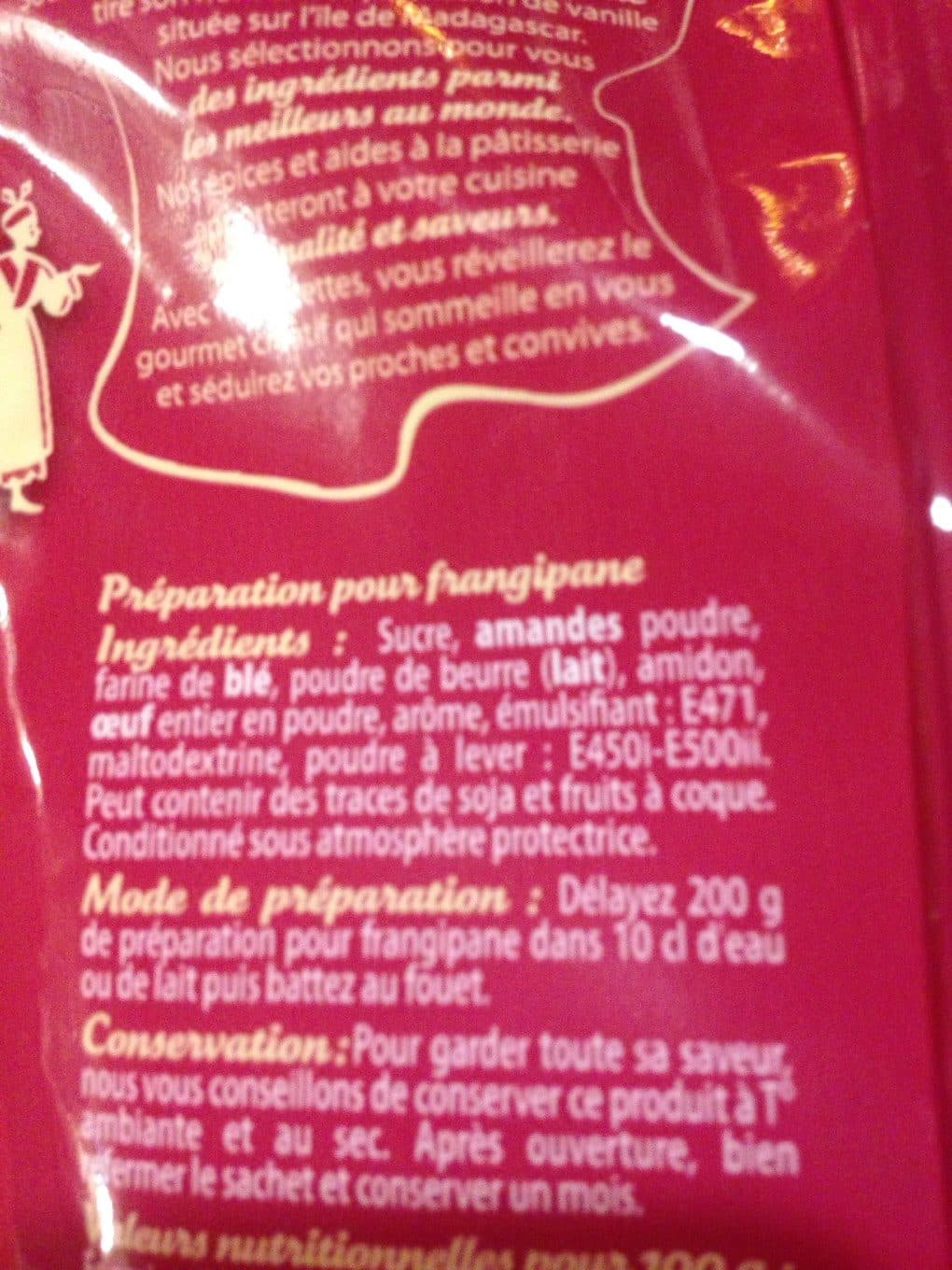 Sainte Lucie Preparation pour frangipane packshot