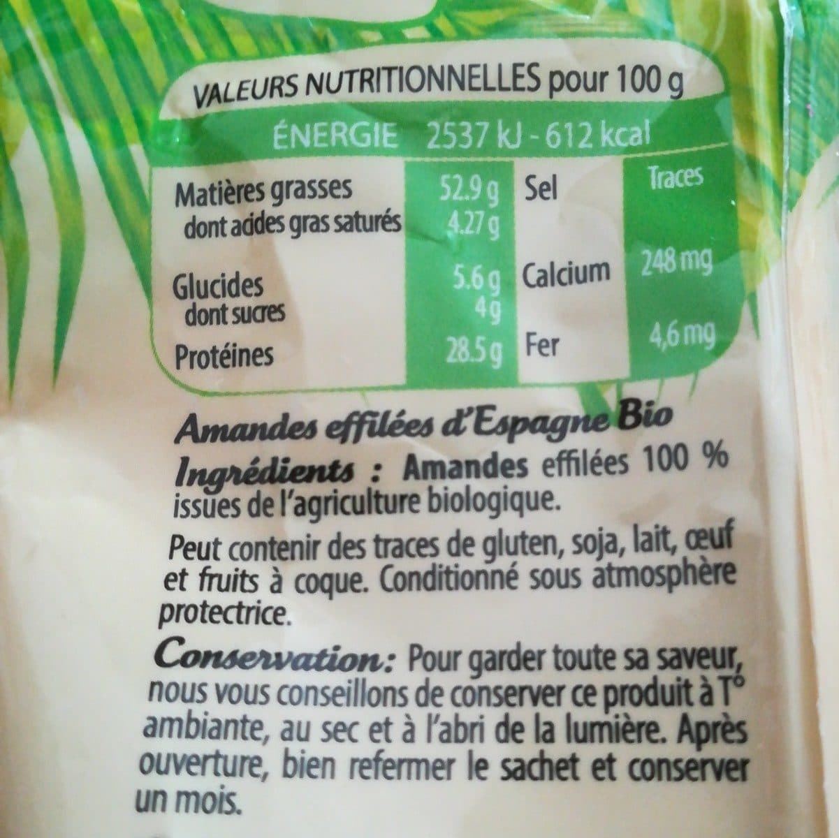 Sainte lucie Amandes effilées d'Espagne packshot