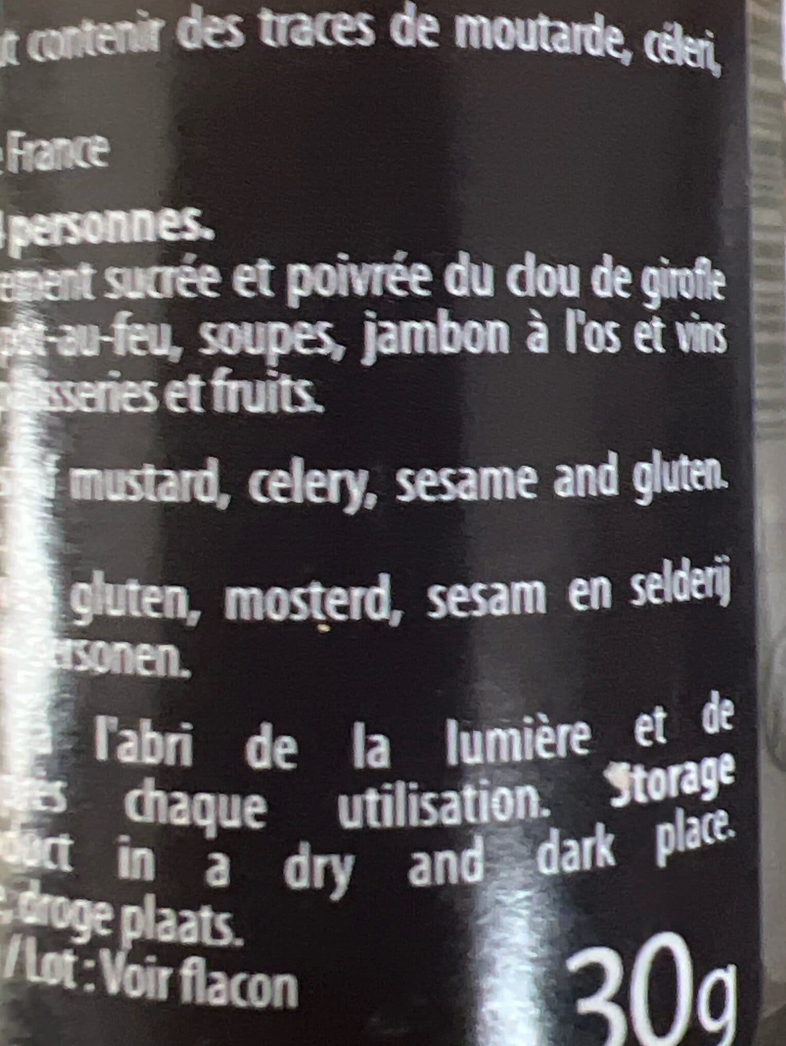 Sainte Lucie Clous de girofle entiers packshot