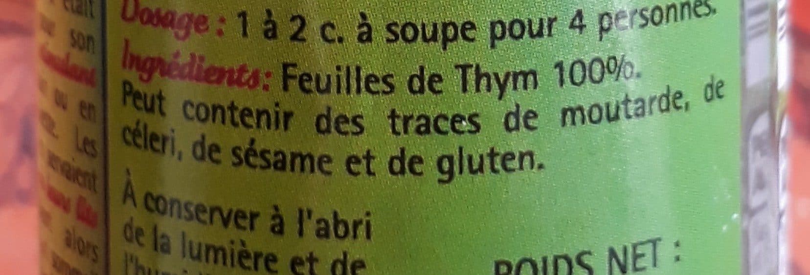 Sainte Lucie Thym feuilles aromatiques packshot