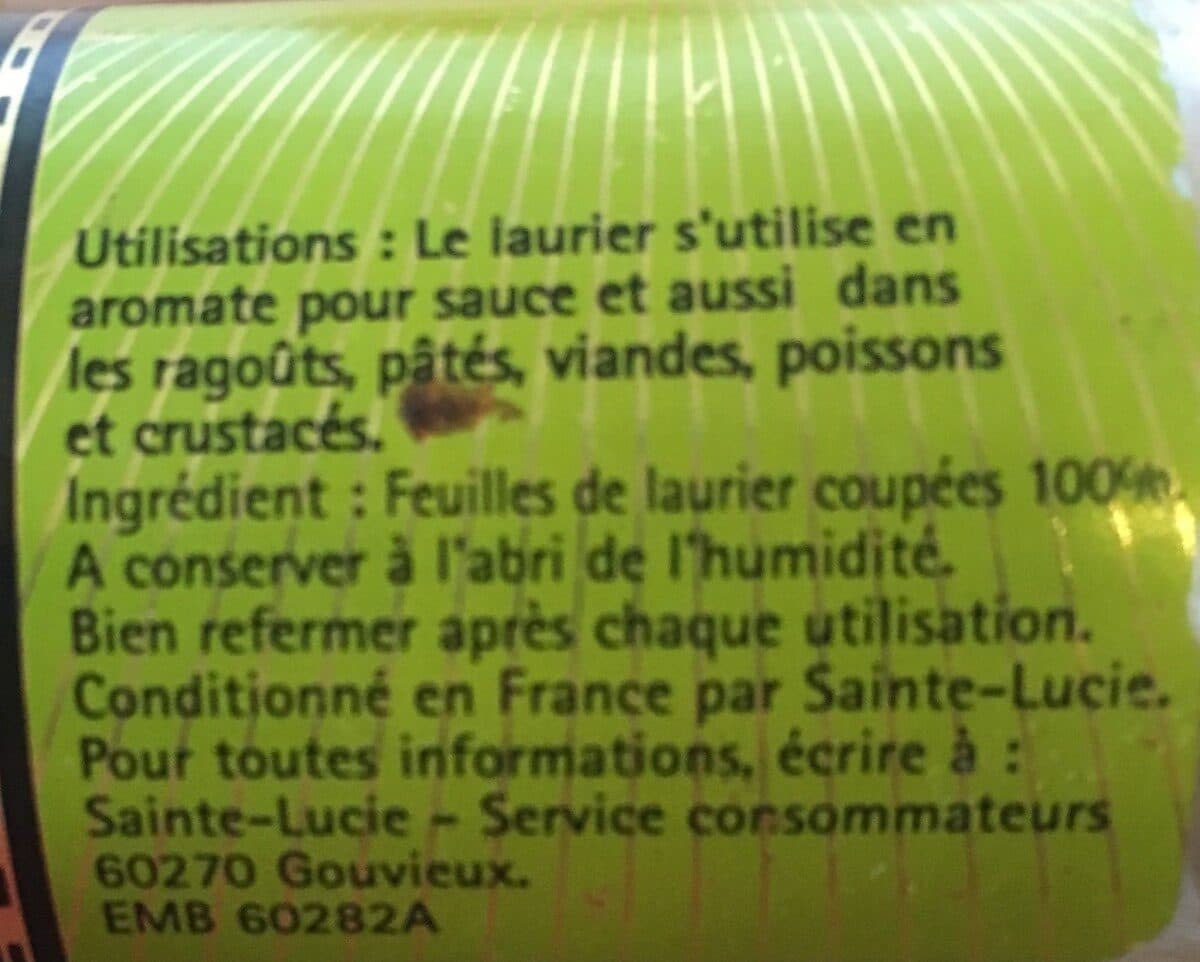 Sainte Lucie Laurier feuilles coupées packshot