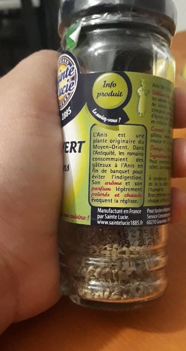 Sainte Lucie Anis vert grains packshot