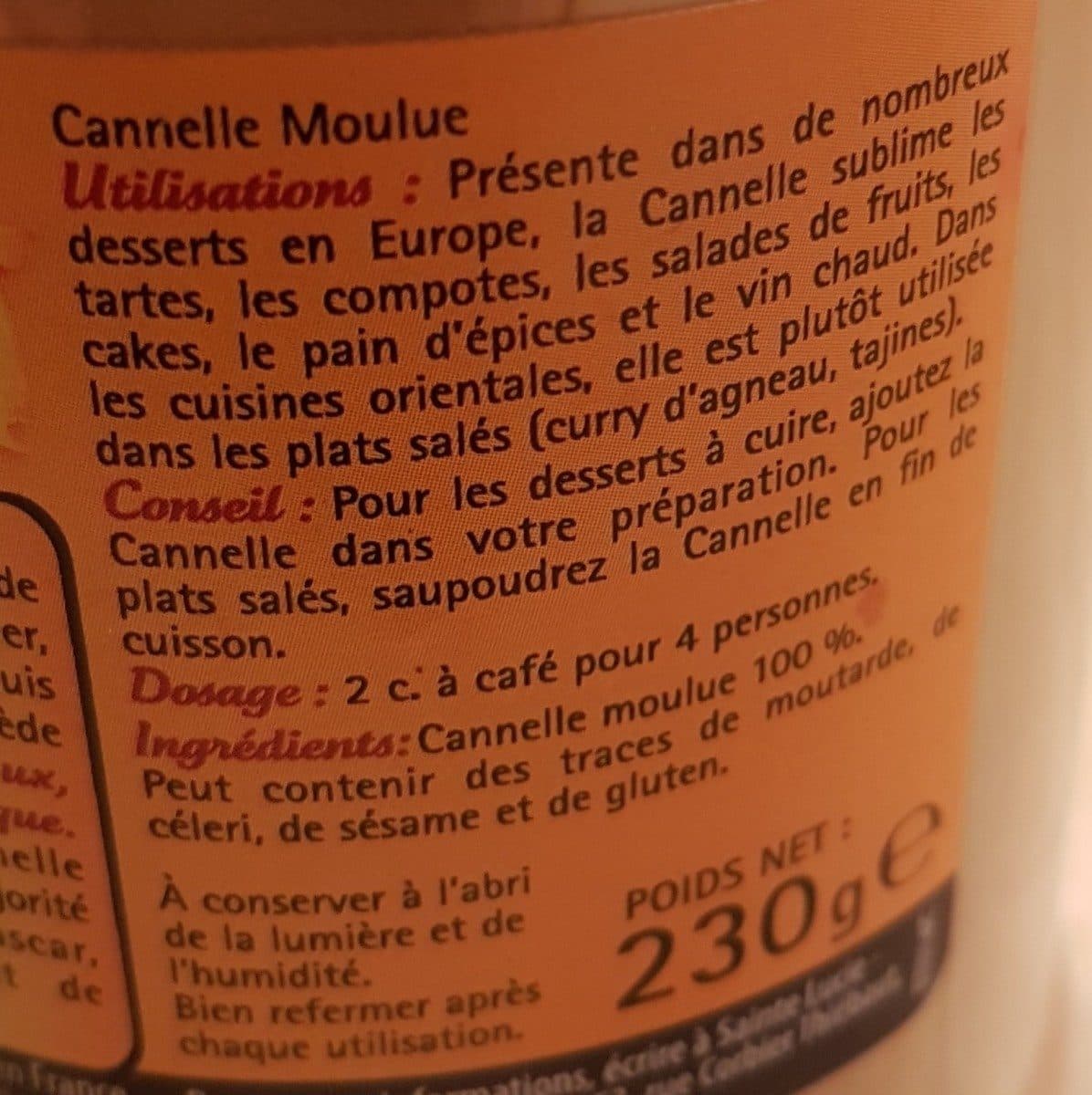 Sainte Lucie Cannelle moulue (pot) packshot