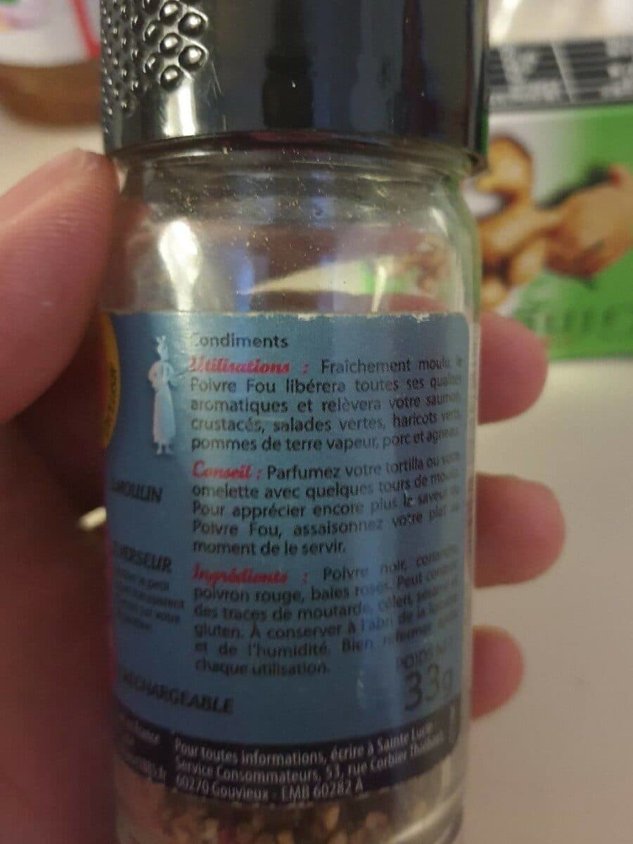 Sainte lucie Poivre fou Moulin packshot