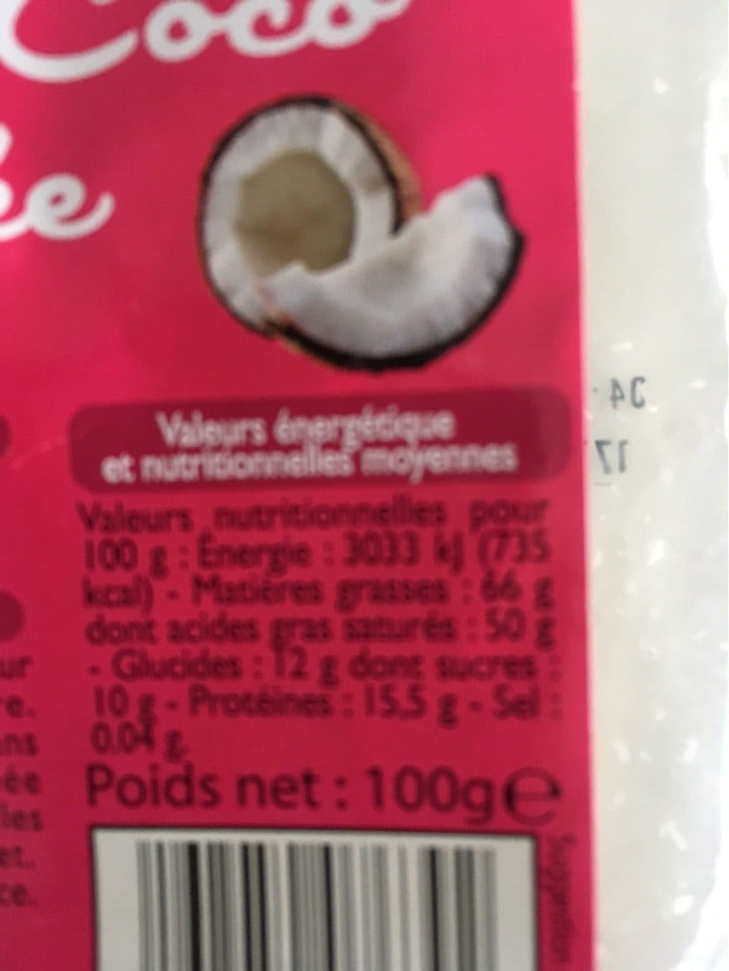 Open Food Facts Noix de coco rapée packshot