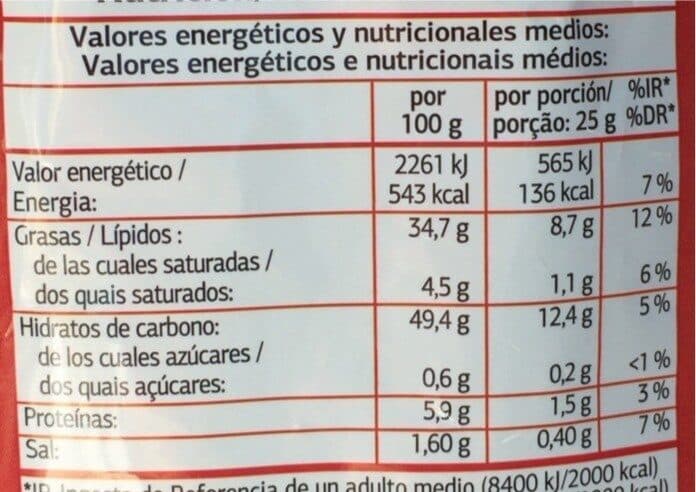 Dia Patatas fritas lisas al punto de sal packshot