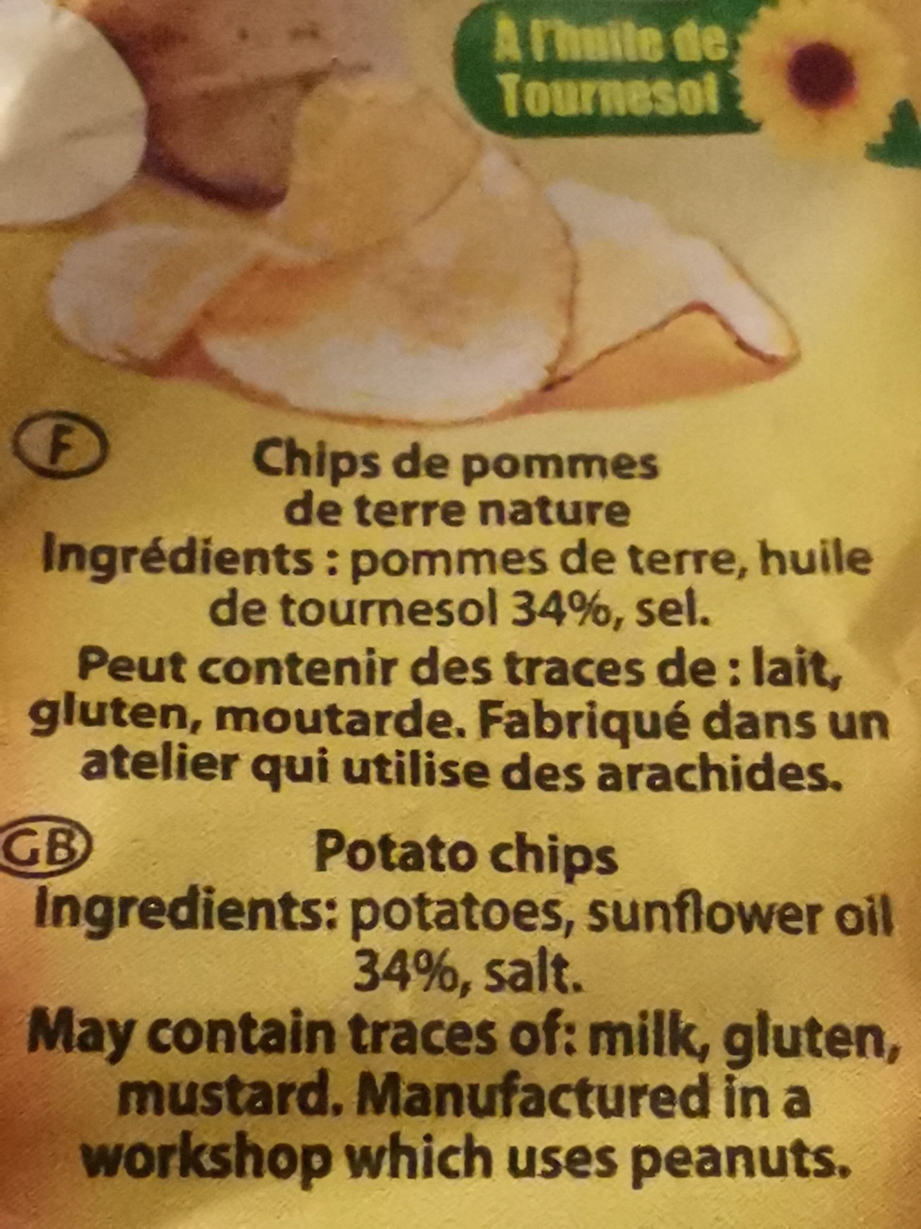 Intersnack Chips de pomme de terre nature packshot