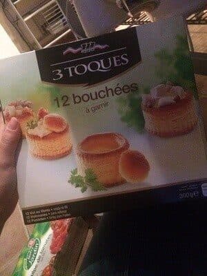 3 toques Bouchées à garnir packshot