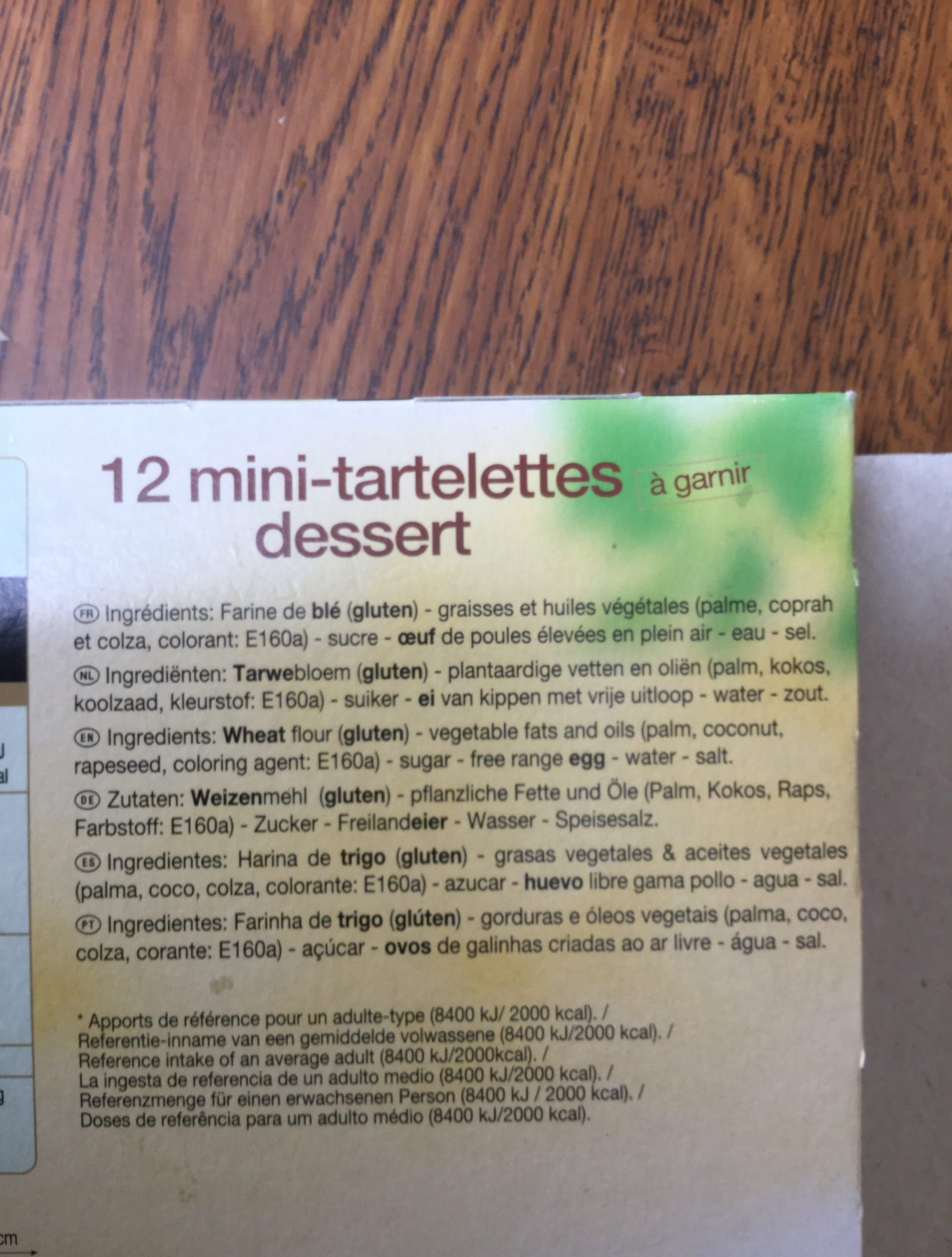 Les3 Toques Les 3 Toques mini tartelettes dessert x12 étui packshot