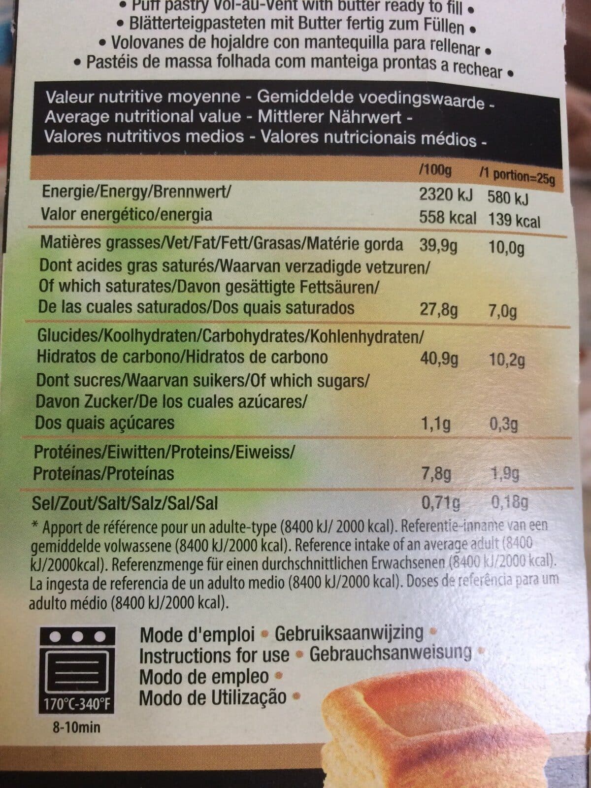 Open Food Facts Bouchées carré packshot