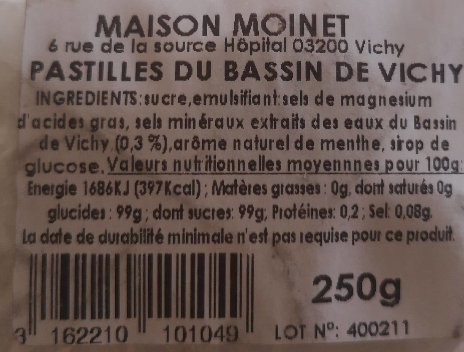 Open Food Facts Pastilles de Vichy packshot