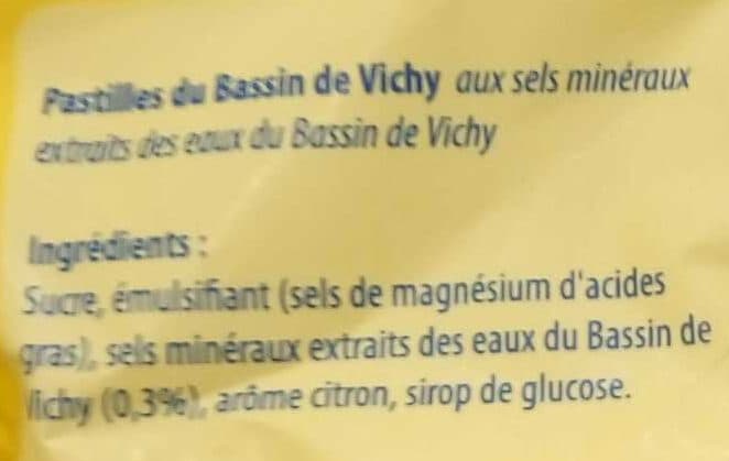 Moinet Pastilles du bassin de Vichy arôme citron packshot