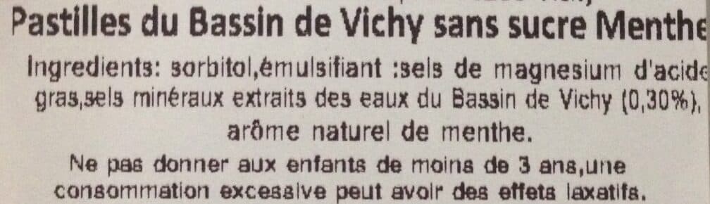 Open Food Facts Pastilles bassin de Vichy packshot