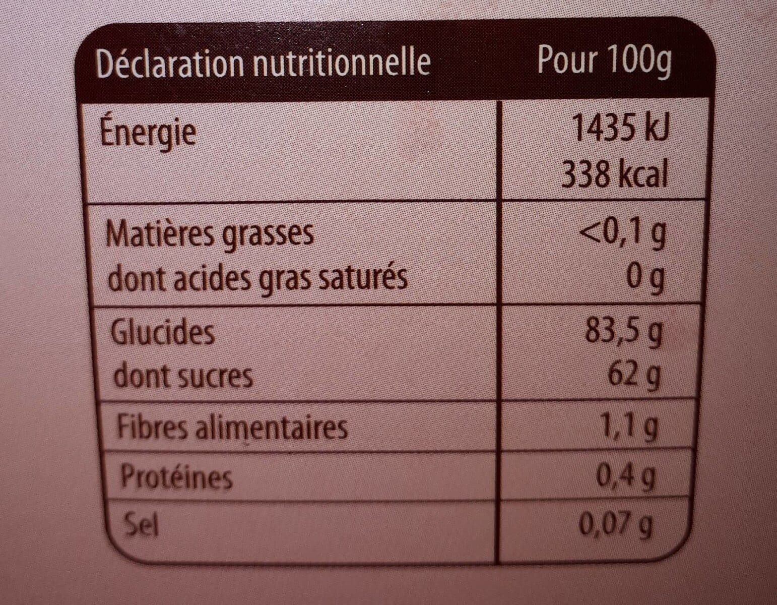 Open Food Facts Pâte de fruits d'auvergne packshot