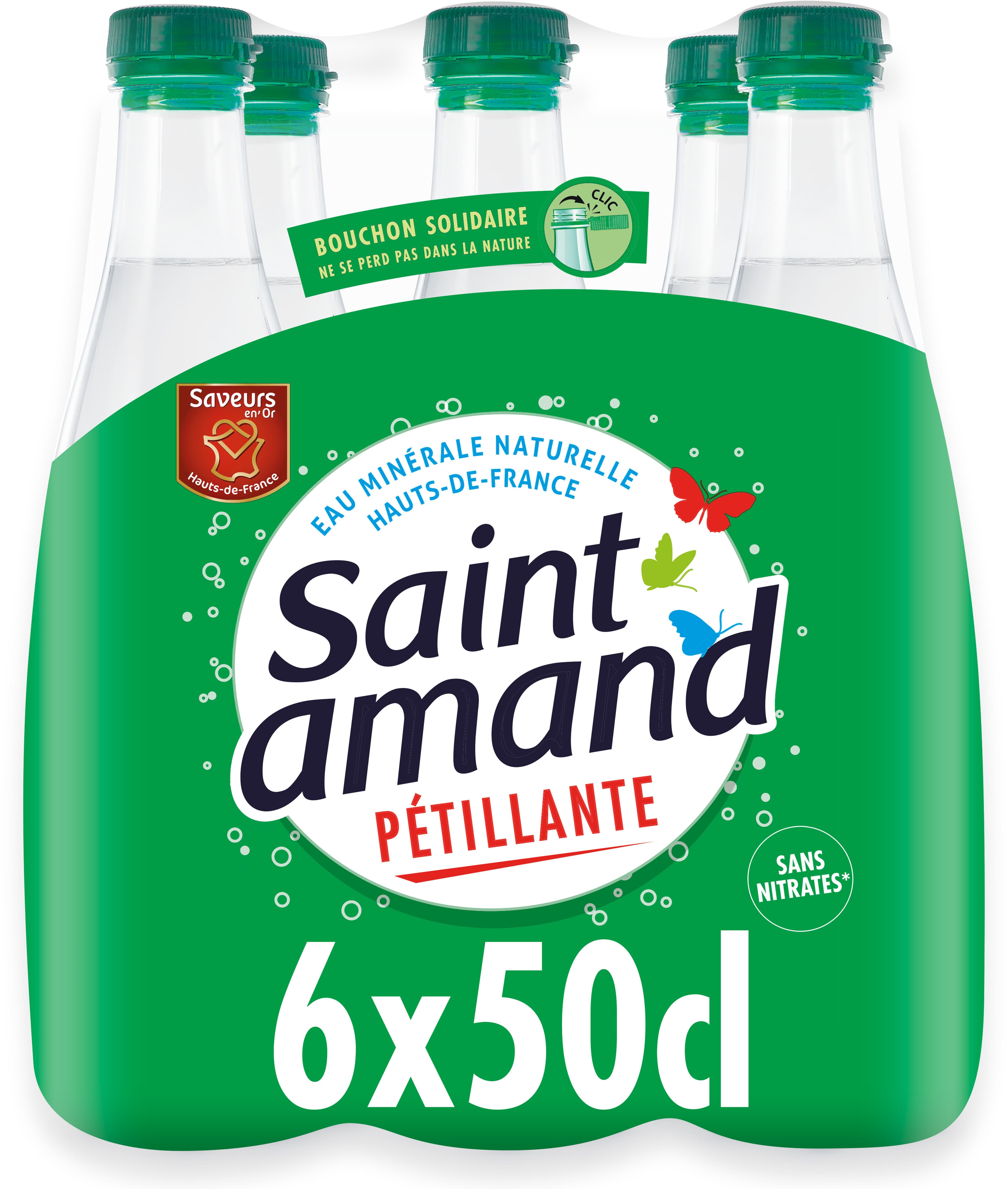 Saint amand St Amand Eau Minérale Naturelle Pétillante 6x50cl packshot