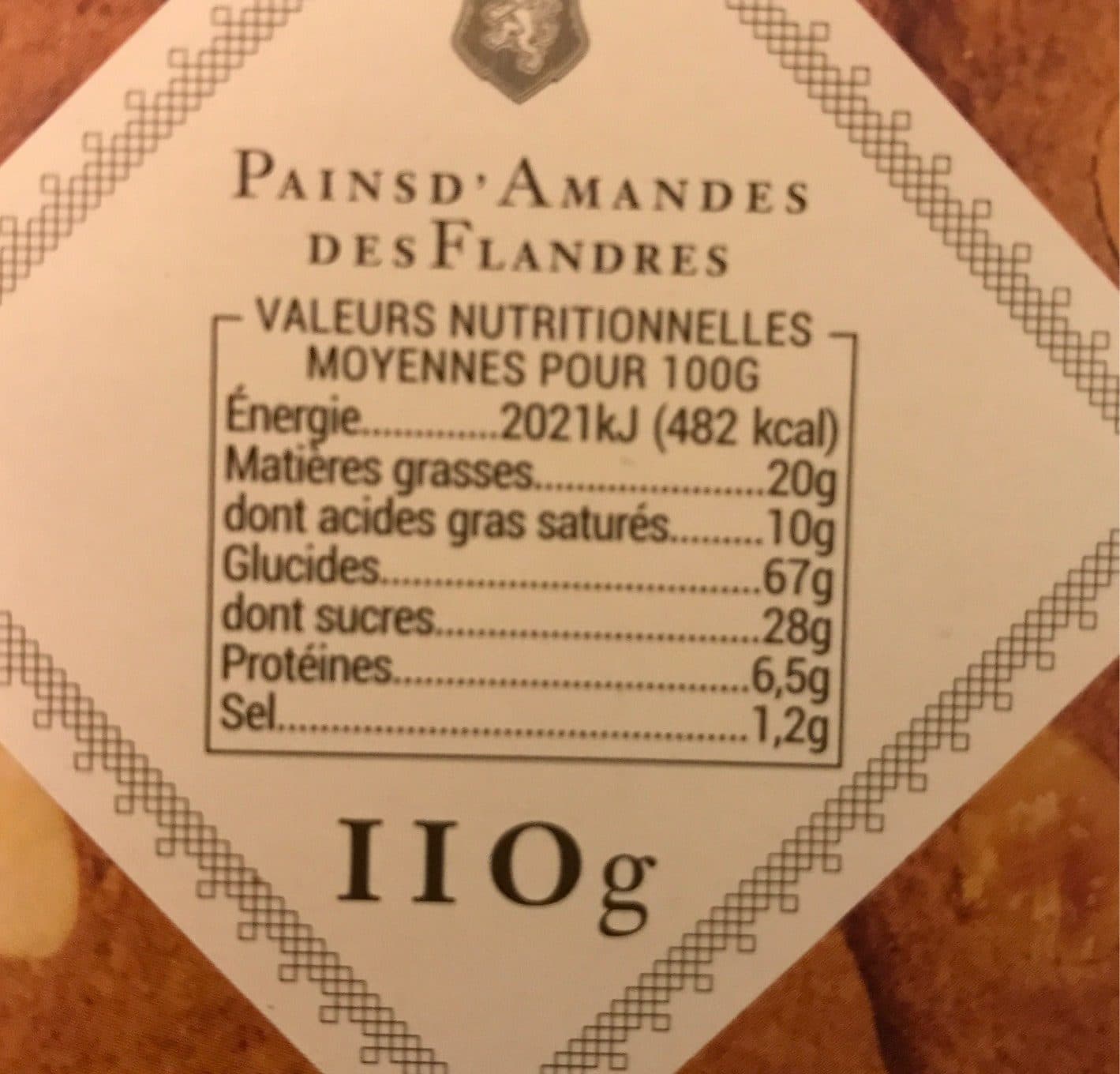 Albert menes Pains d'Amande des Flandres aux Amandes Valencia packshot