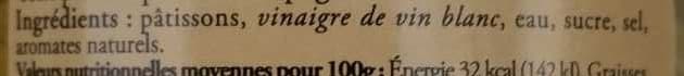 Albert Ménès Pâtissons au vinaigre fin packshot