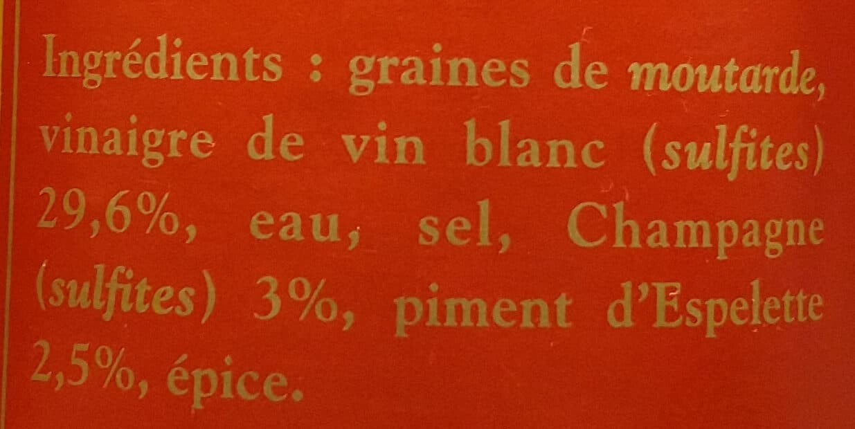 Albert Ménès Moutarde au Piment d'Espelette packshot