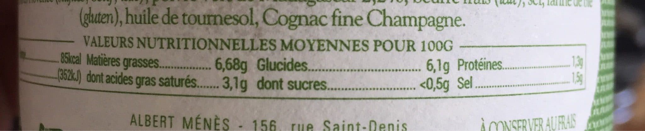 Albert menes Sauce au poivre vert de madagascar ALBERT MENES, 1 x packshot