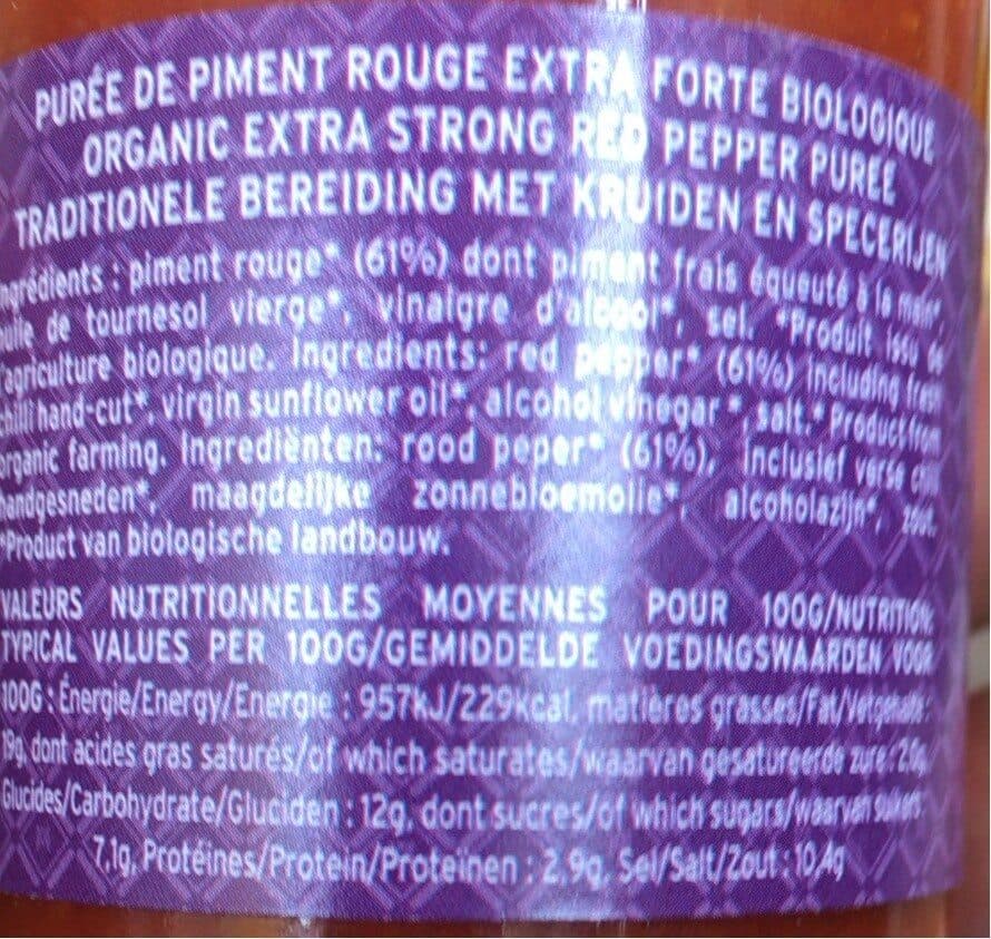 Albert Ménès BIO Purée de Piment Rouge Extra-Forte packshot