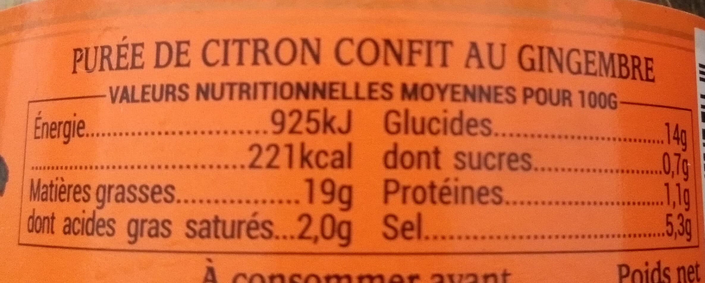 Albert Menes BIO Pâte de Citron Confit au Gingembre packshot