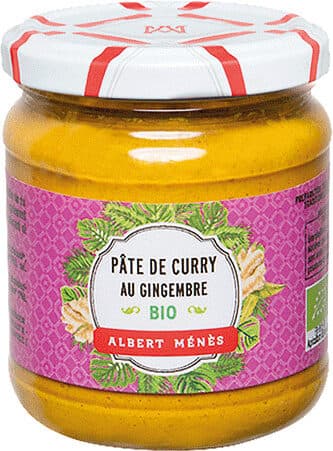 Albert menes BIO Pâte de Curry au Gingembre packshot