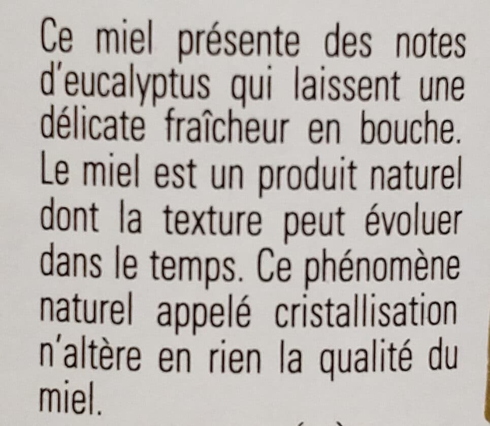Albert Ménes Miel d'eucalyptus d'Espagne packshot