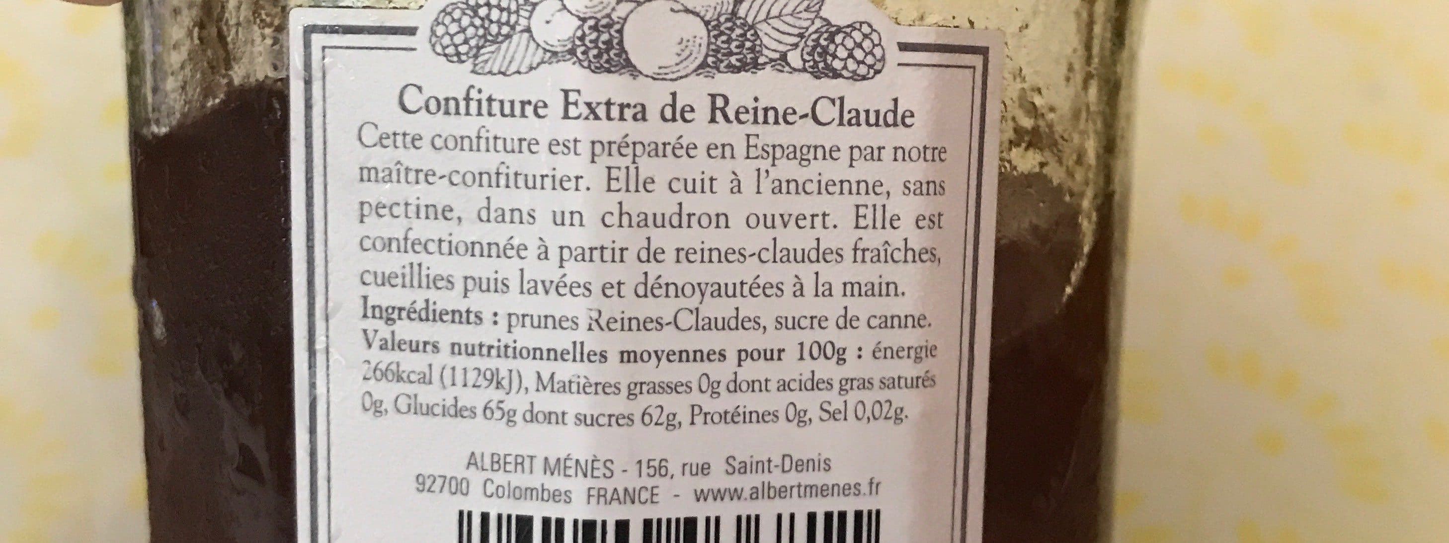 Albert Ménès Confiture extra de reines claudes packshot
