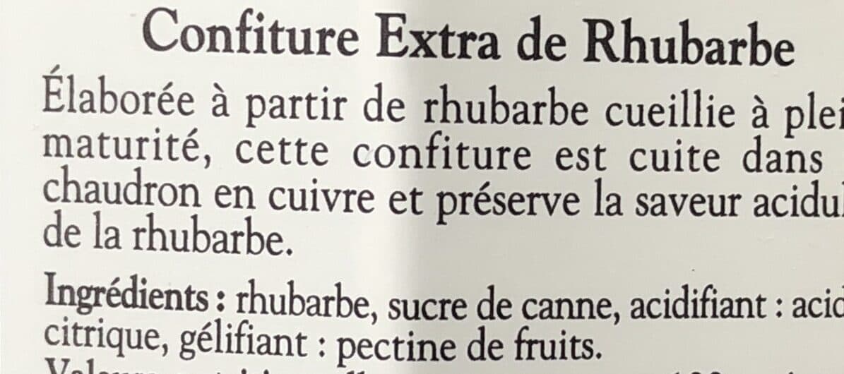 Albert Ménès Confiture Rhubarbe packshot