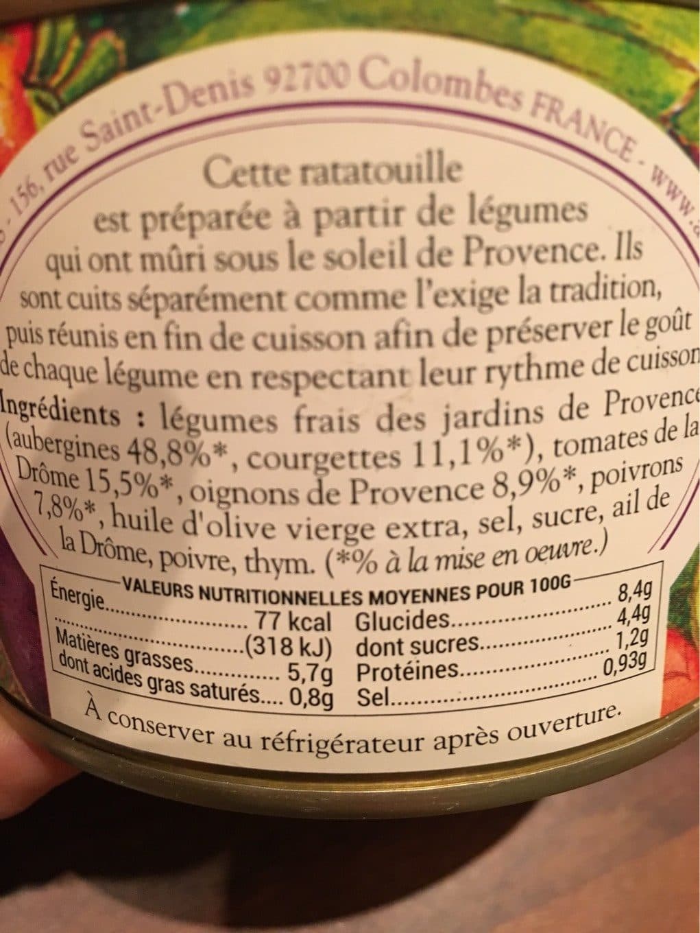 Albert menes Ratatouille Niçoise packshot