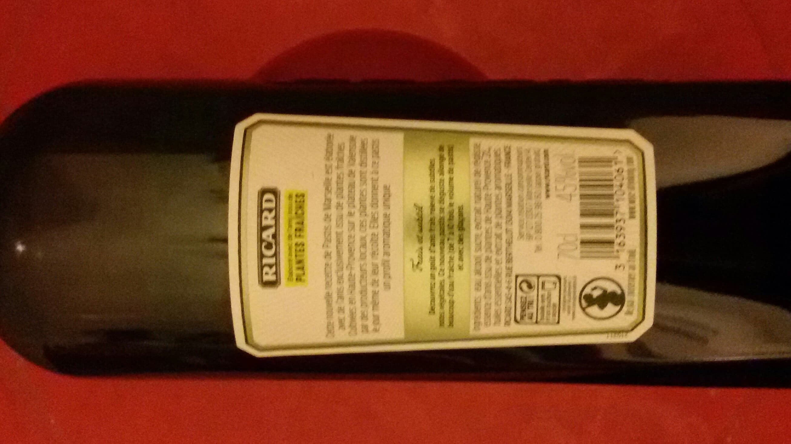 Ricard Pastis aux plantes fraîches packshot