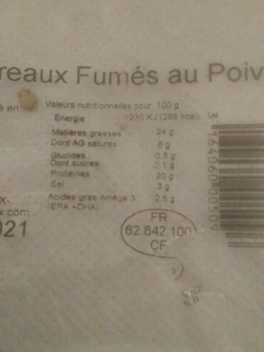 Simon Filets de Maquereaux Fumés au Poivre packshot