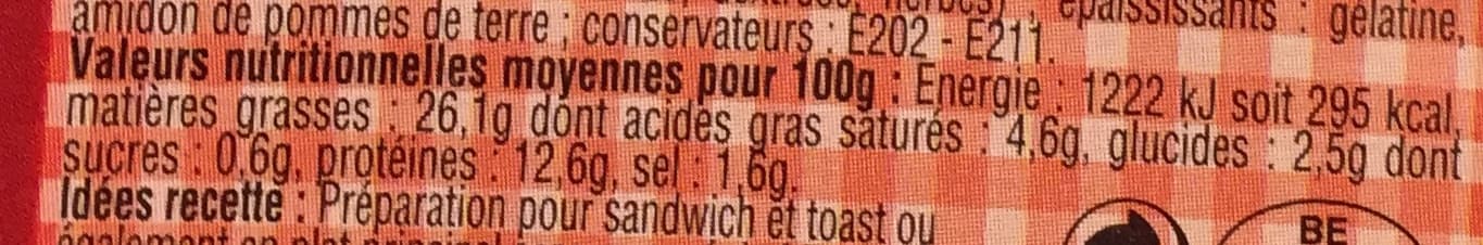 Simon Américain préparé packshot