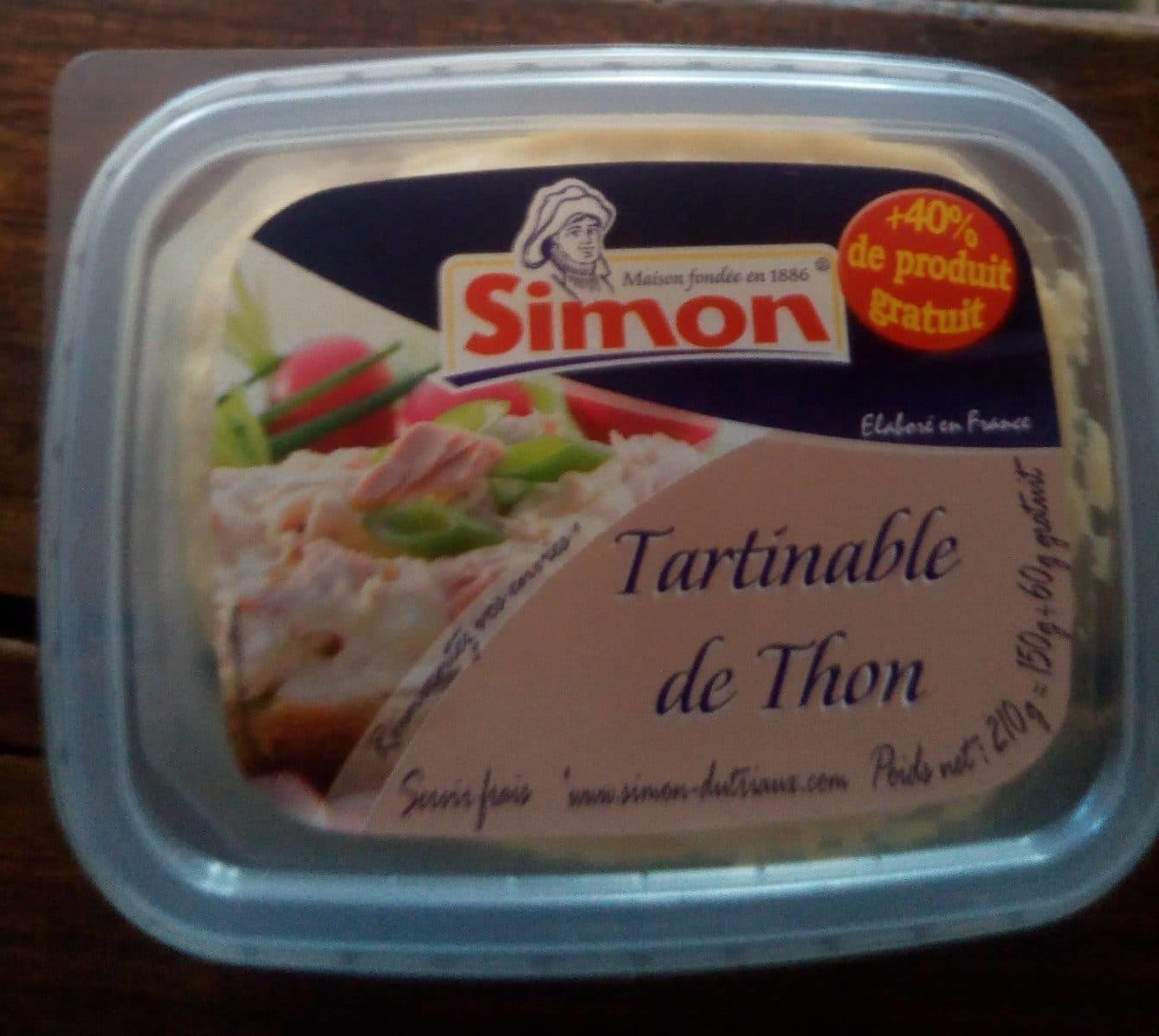 Simon Tartinable de thon packshot