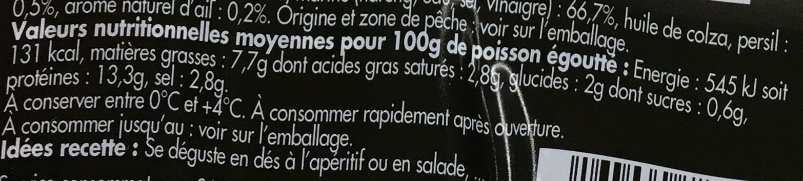 Simon Filets de Harengs marinés ail et persil packshot