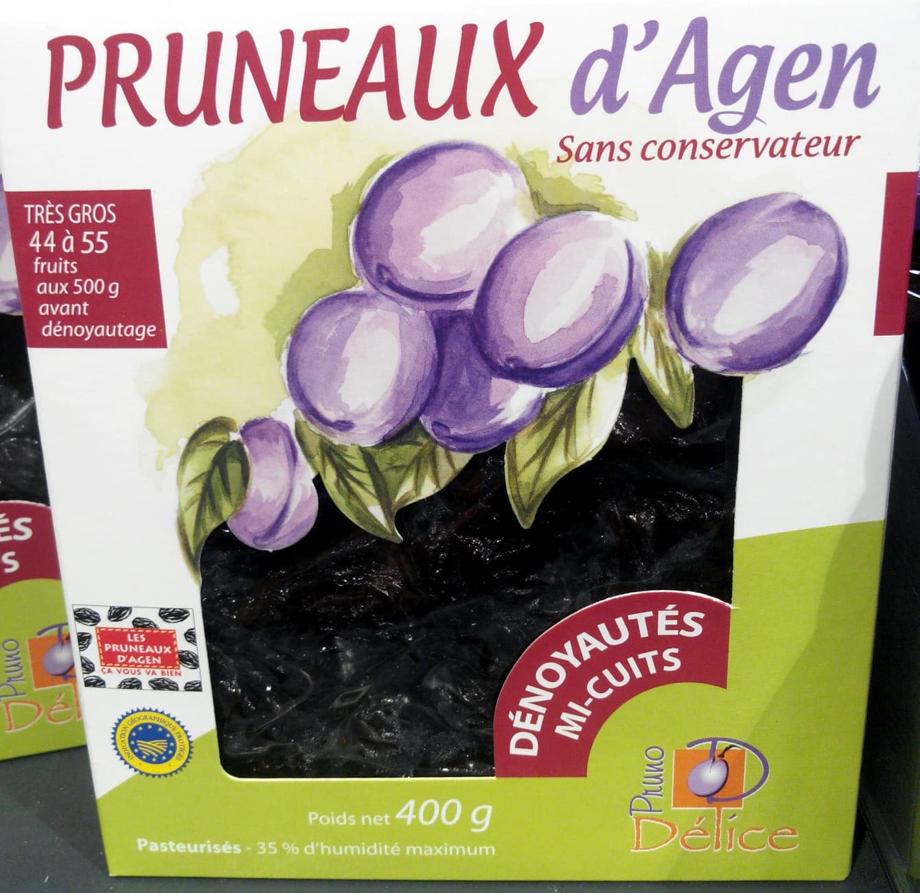 Pruno Délice Pruneaux d'Agen dénoyautés mi-cuits packshot