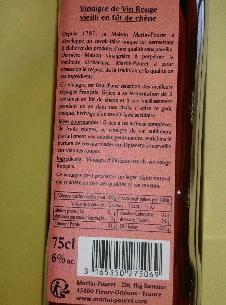 Martin Pouret Vinaigre d'Orléans packshot