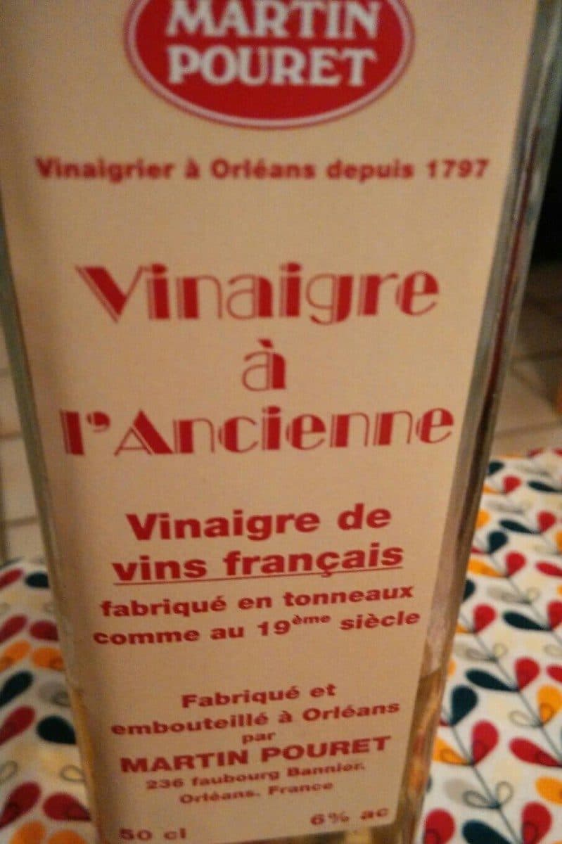 Martin Pouret Vinaigre à l'ancienne packshot