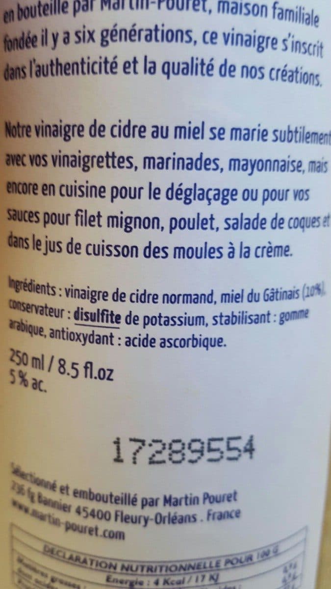 Oluf lorentzen as Vinaigre De Cidre Normand packshot