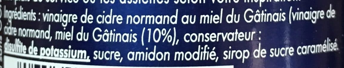 Martin pouret Crème de vinaigre de cidre et miel packshot