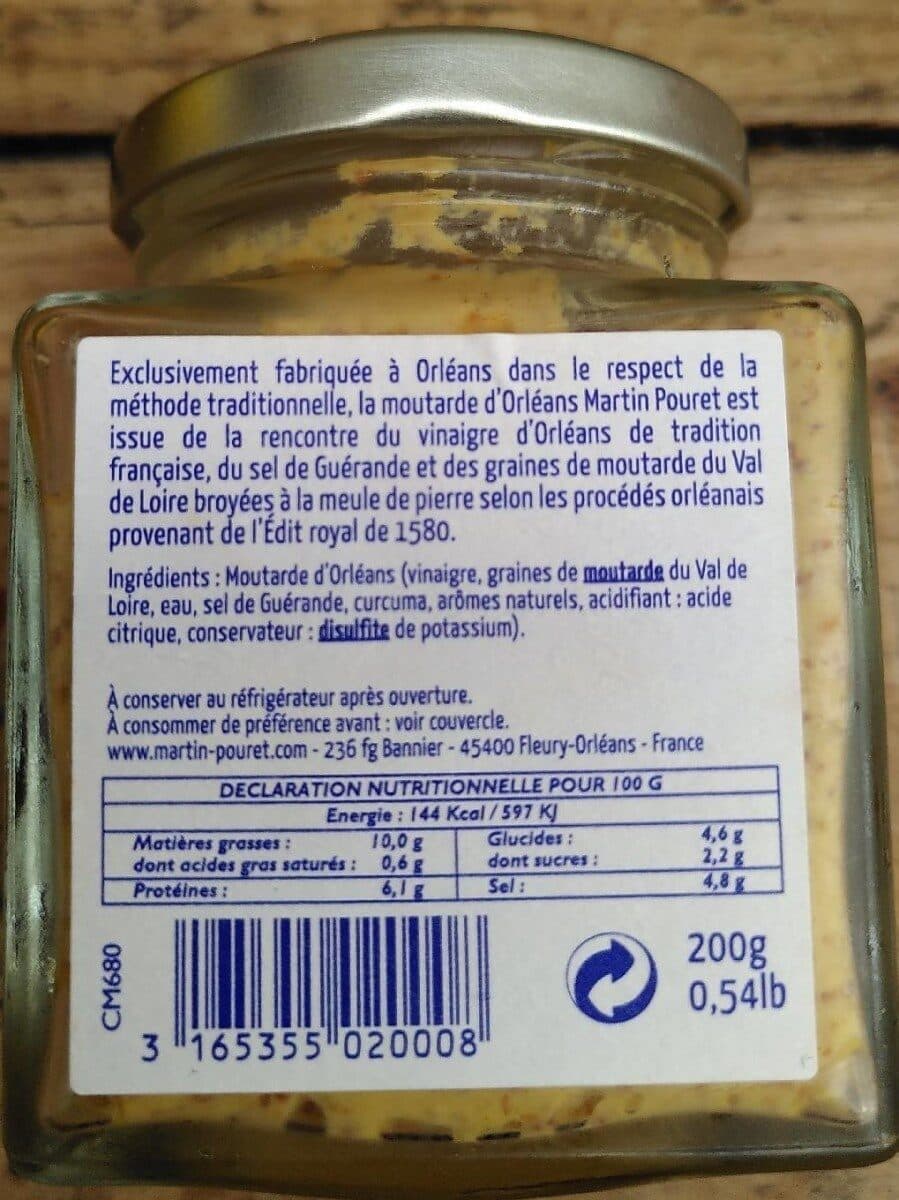 Martin pouret Moutarde D'orléans Tradition packshot