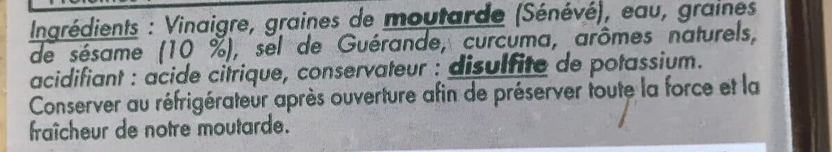 Martin Pouret Moutarde d'Orleans aux graines de sésame packshot