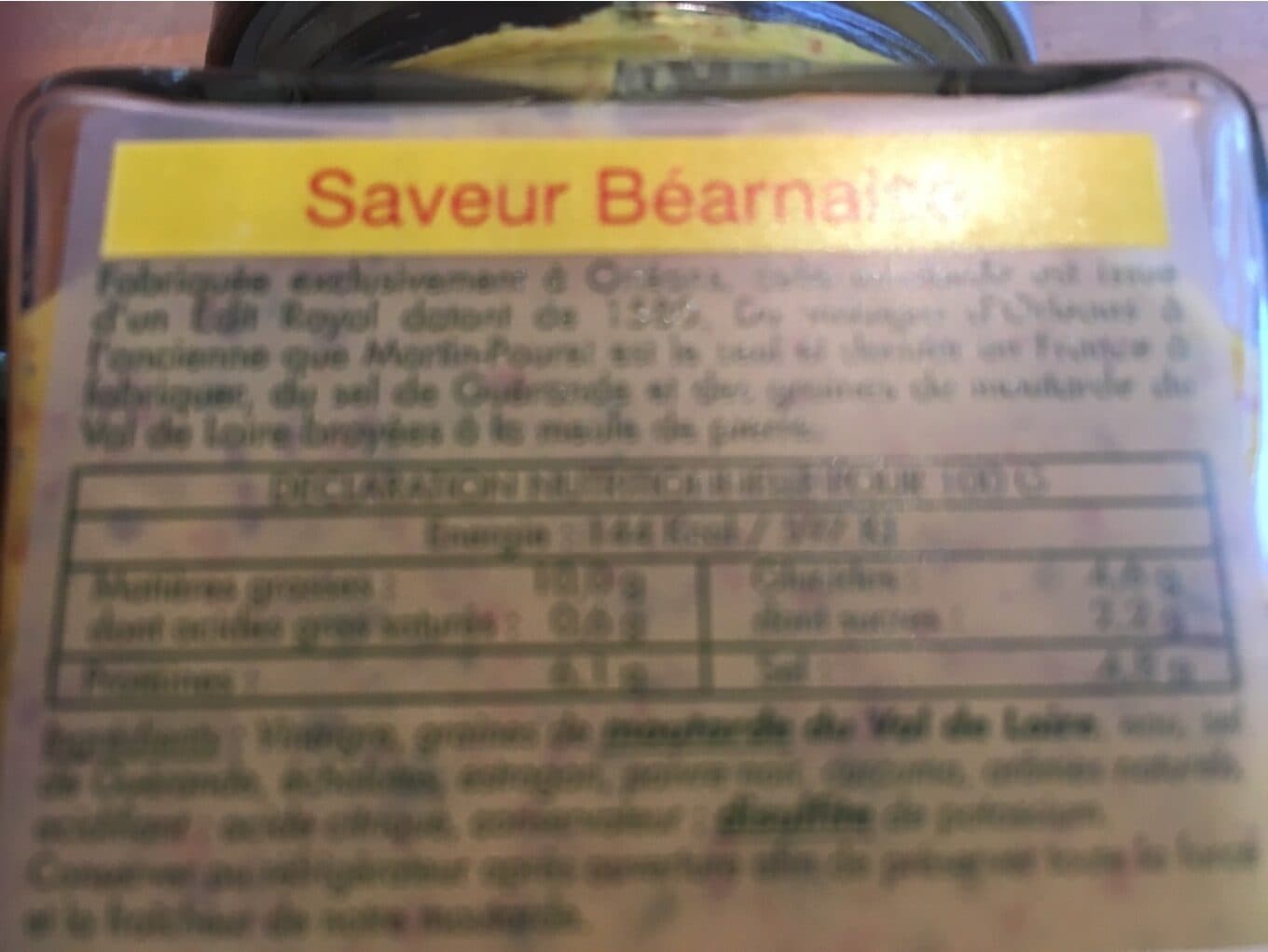 Martin Pouret Mourarde d'Orléans saveur bearnaise packshot