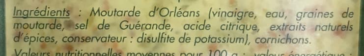 Martin Pouret Moutarde d'Orléans avec morceaux de cornichons croquants packshot