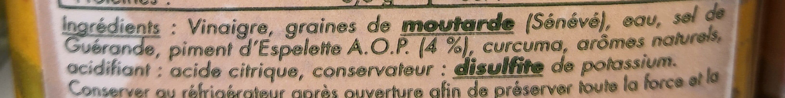 MARTIN POURET Moutarde d'Orléans au piment d'Espelette packshot