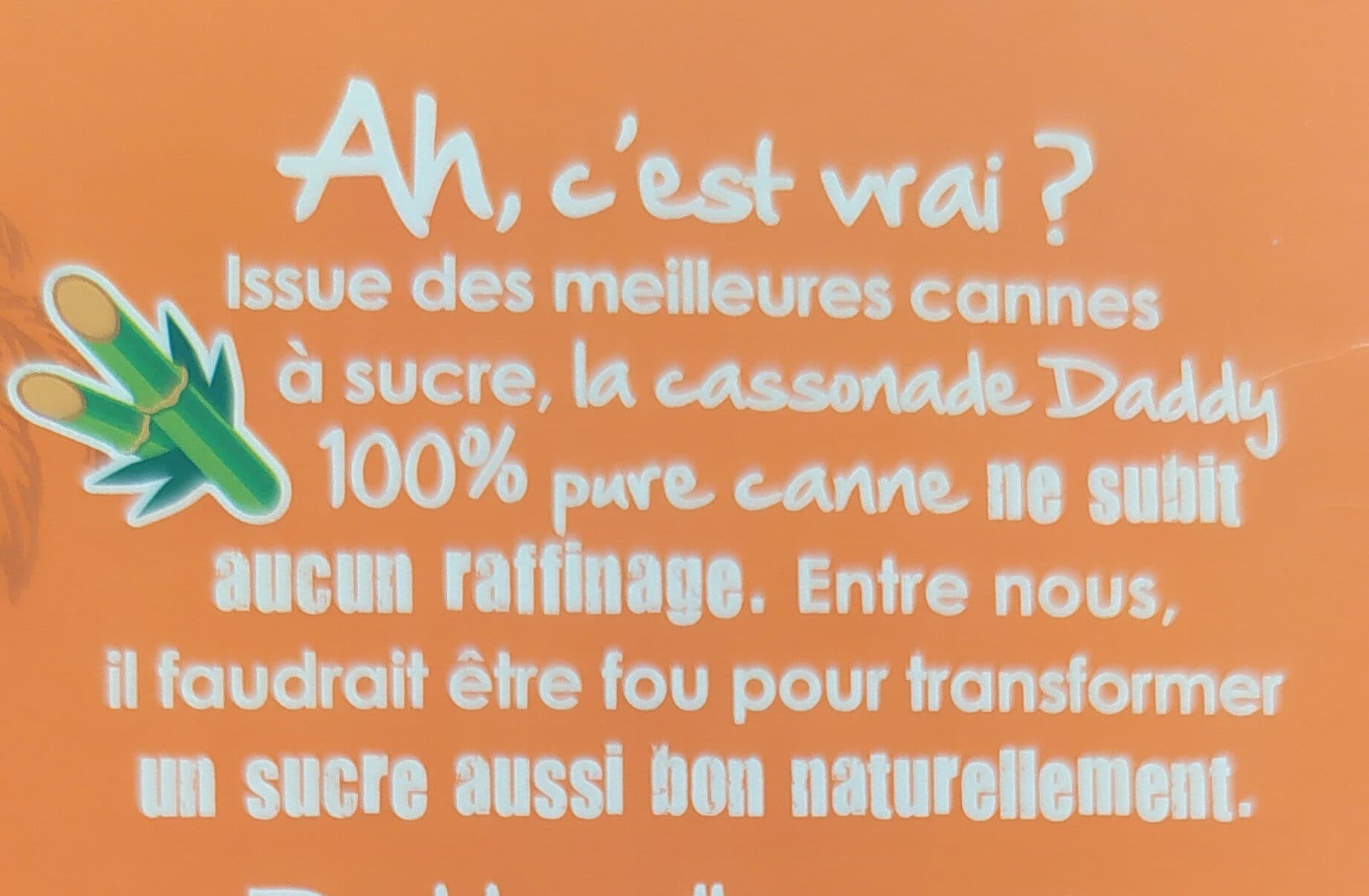 Daddy Cassonade pure canne packshot
