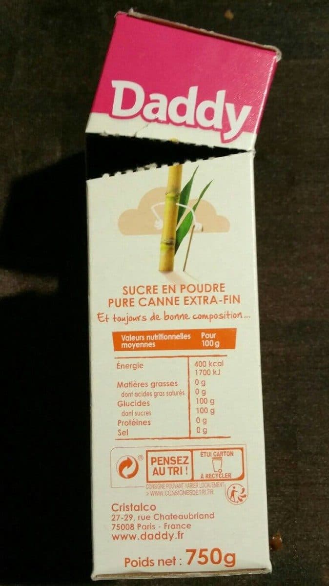 Daddy Sucre en poudre packshot