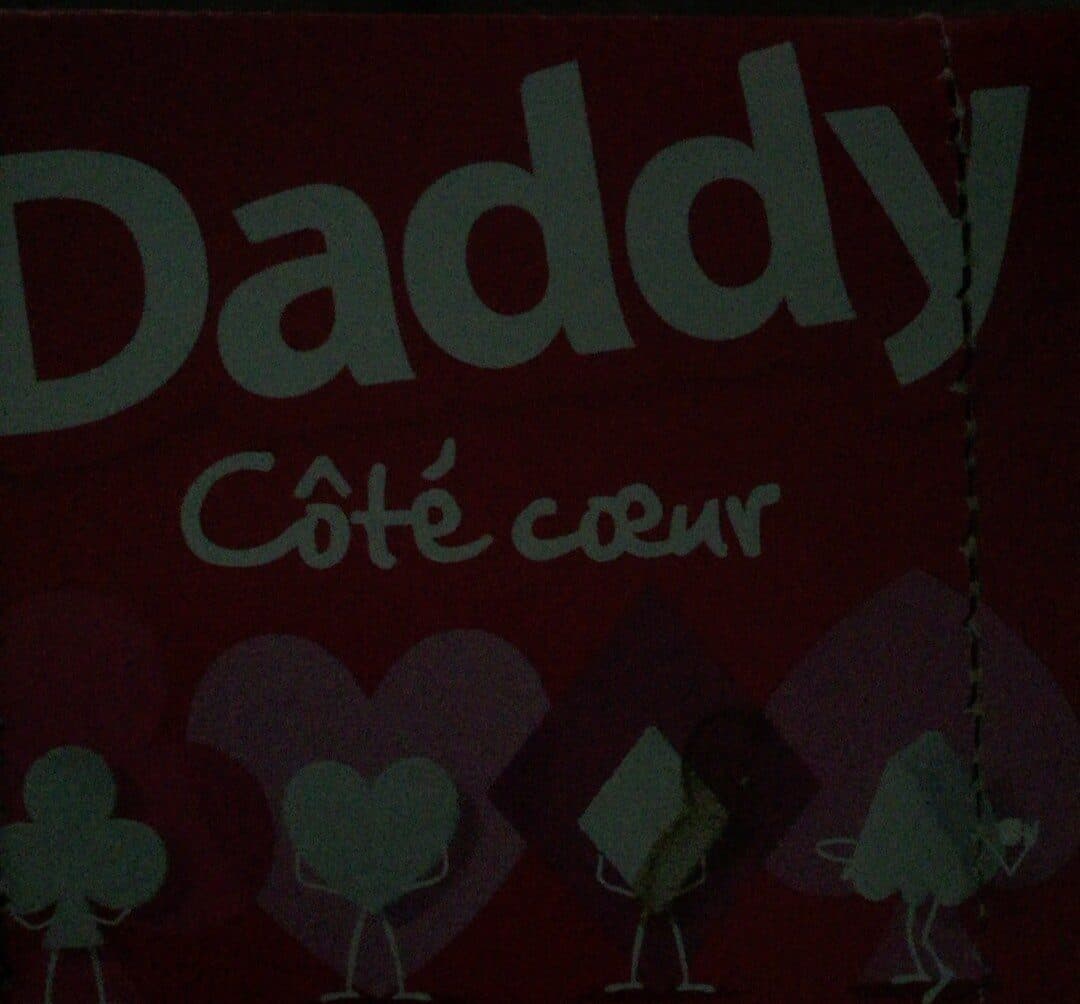 Daddy Daddy cote coeur blancs petits sucres en morceaux packshot