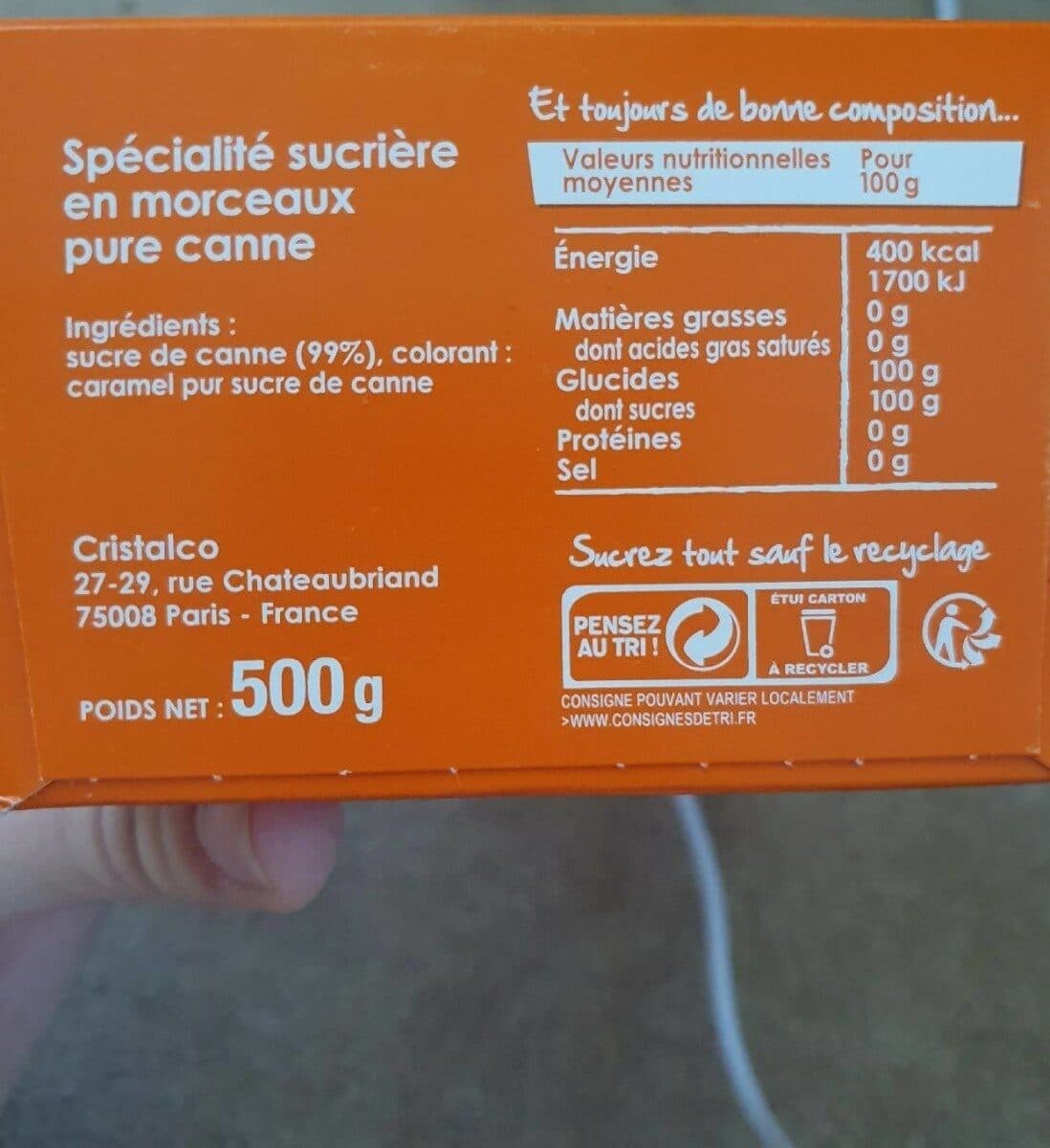 Daddy Daddy cote coeur roux petits sucres en morceaux packshot