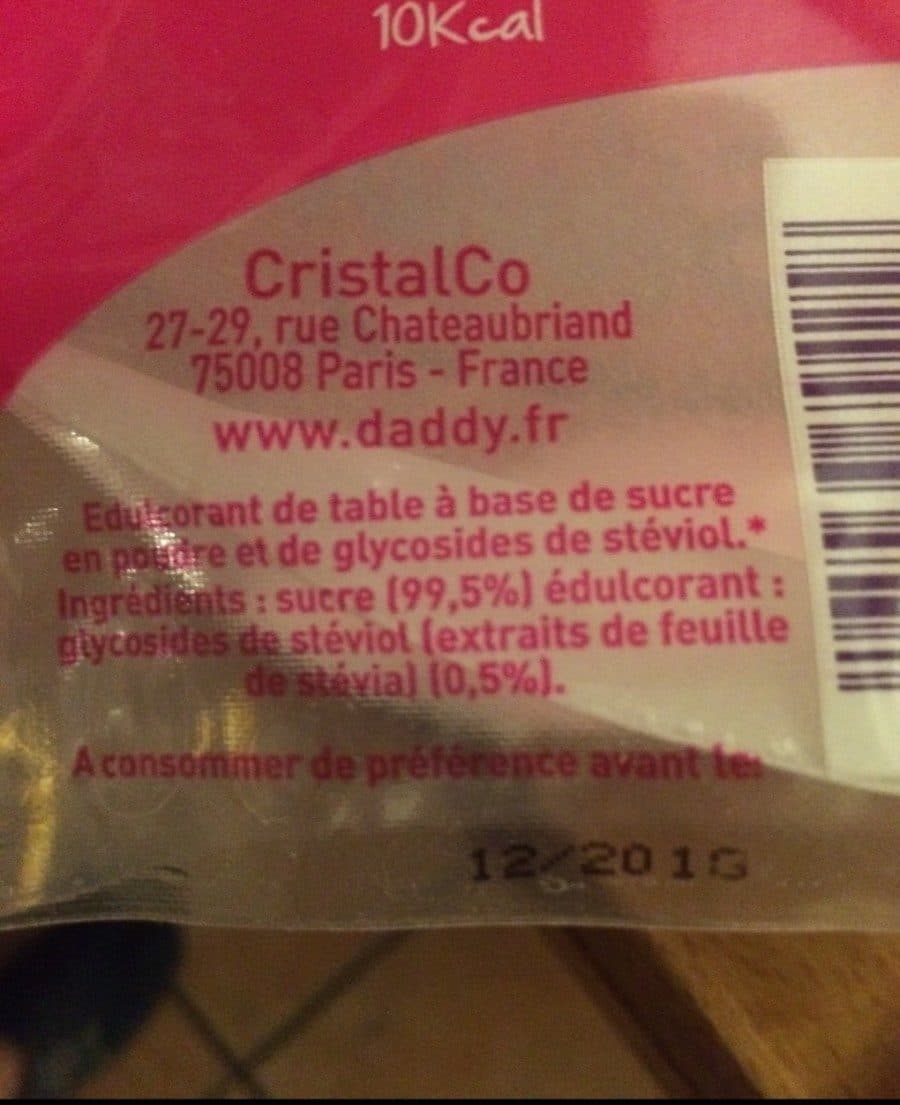 Daddy Sucre & Stévia packshot